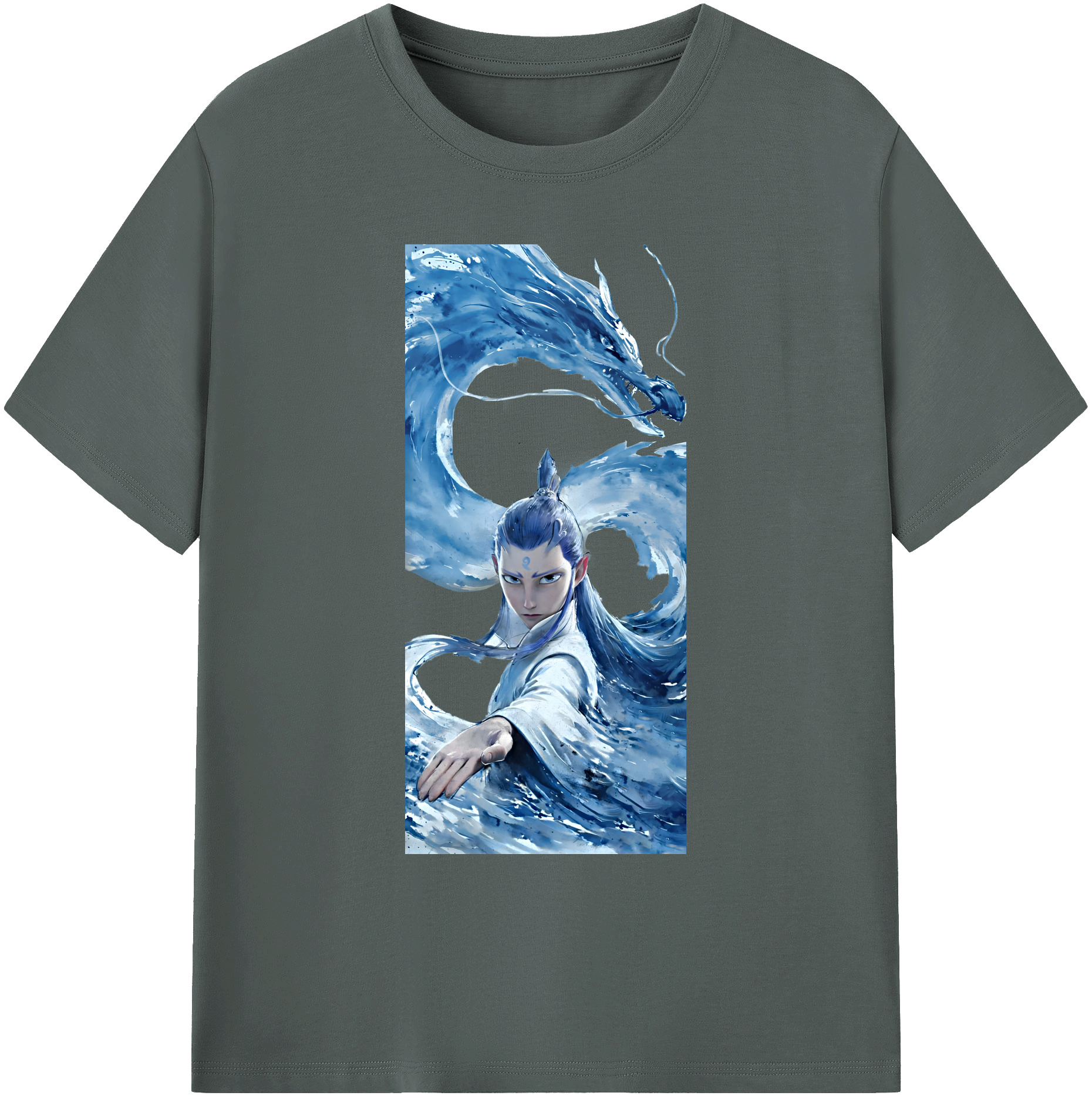 （画像用） Ne Zha 2 ナタ 魔童の大暴れ 綿100％ メンズ半袖Tシャツ｜肌触りやわらか＆通気性